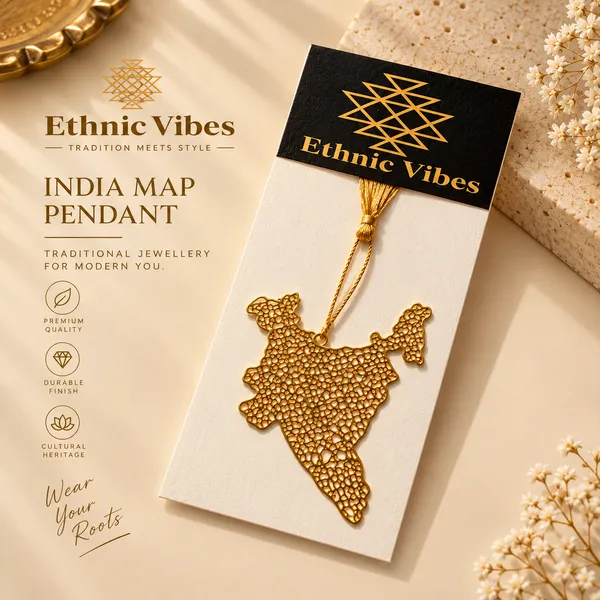 Gold_Premium_Brass_Bookmark_India_Map