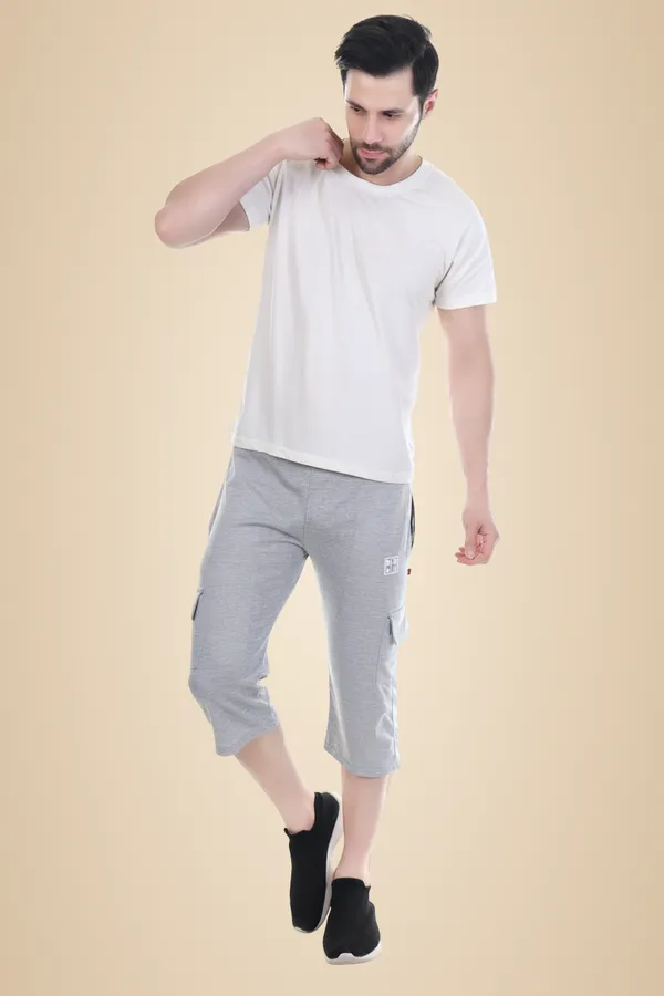 Ligh_Grey_Street_Style_Capri_Shorts_For_Men_&_Women