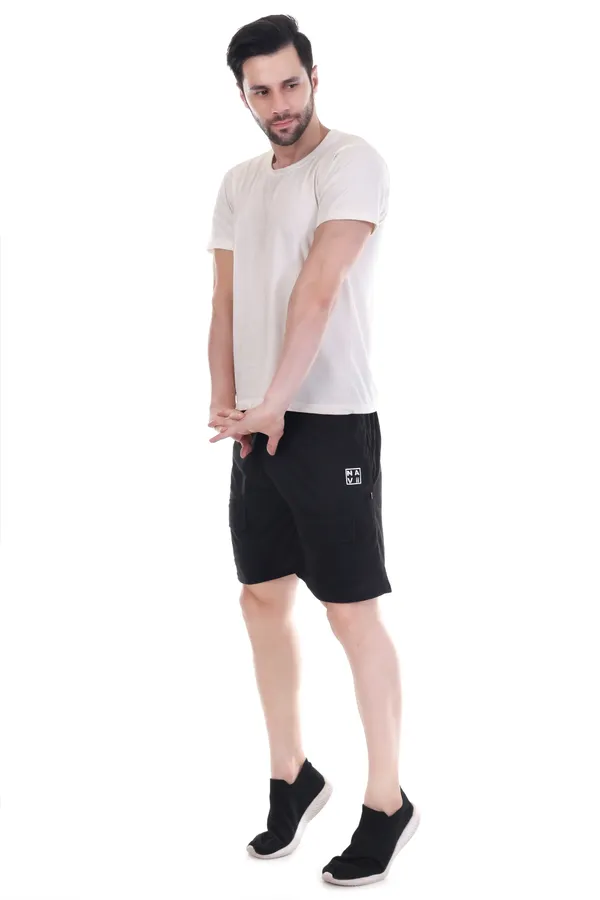 Black_Casual_Comfort_Sports_Shorts_For_Men_&_Women