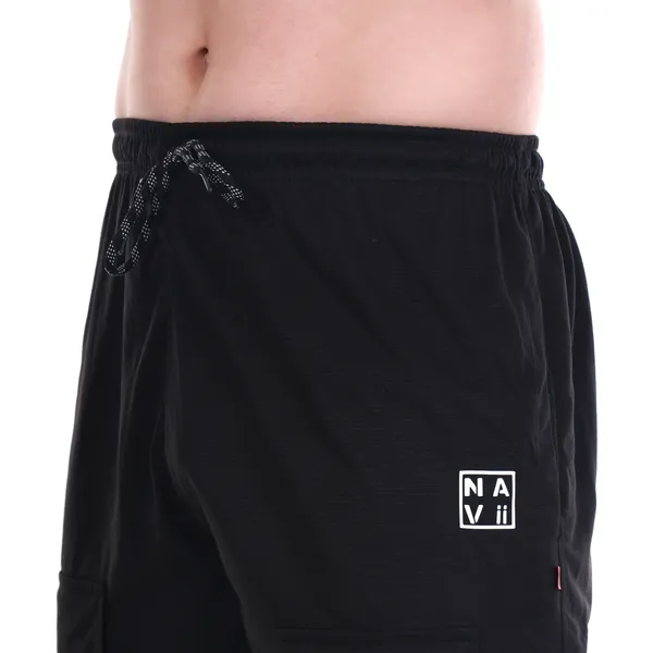 Black_Casual_Comfort_Sports_Shorts_For_Men_&_Women