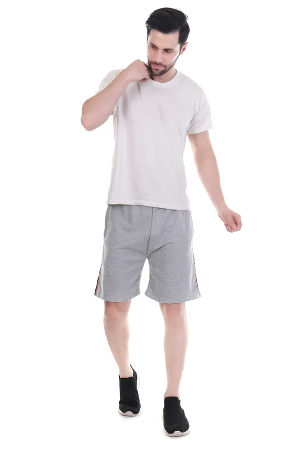 Light_Grey_Performance_Driven_Sports_Shorts_For_Men_&_Women