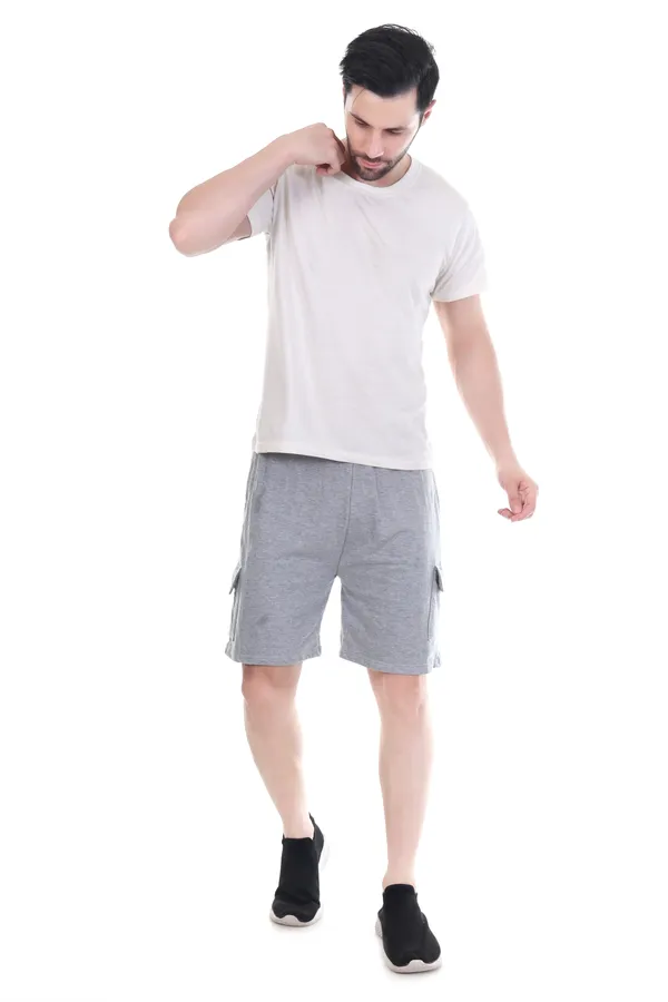 Light_Grey_Trendy_Athletic_Fit_Shorts_For_Men_&_Women