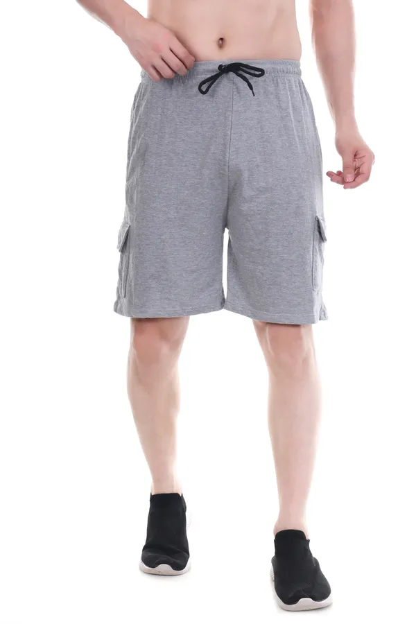 Light_Grey_Trendy_Athletic_Fit_Shorts_For_Men_&_Women