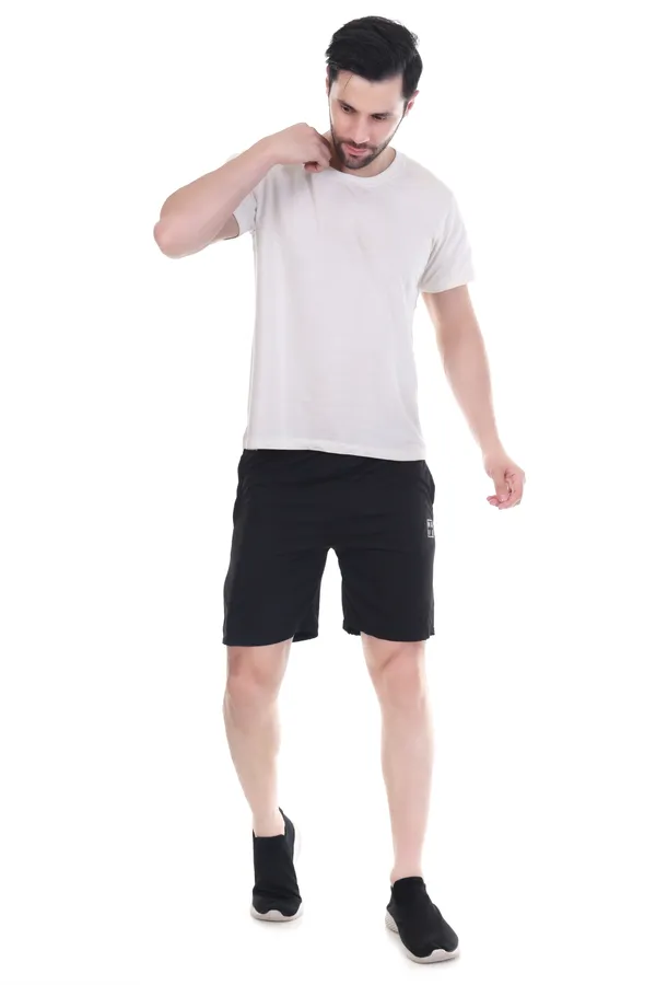 Black_Durable_Cotton_Blend_Shorts_For_Men_&_Women