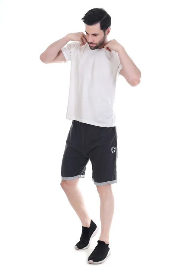 Dark_Grey_Classic_Fit_Sports_Shorts_For_Men_&_Women