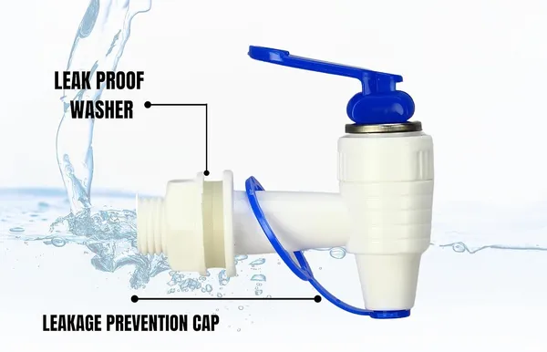 (PACK_OF_2)_White_&_Blue_Tap_For_Kent_and_All_Kind_Ro/Uv/Uf_Water_Purifiers_Fits_In_Every_Water_Purifier