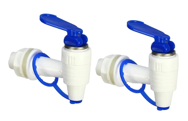(PACK_OF_2)_White_&_Blue_Tap_For_Kent_and_All_Kind_Ro/Uv/Uf_Water_Purifiers_Fits_In_Every_Water_Purifier
