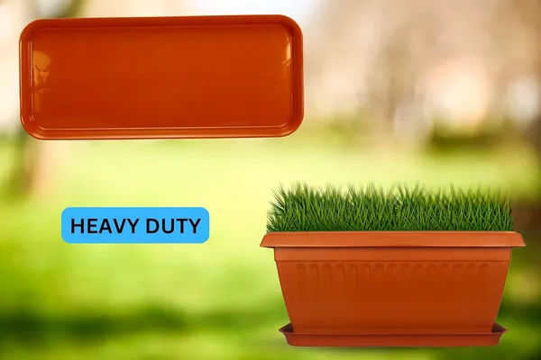 Pack_of_4_Brown_Bottom_Tray_(Plate/Saucer)_Suitable_For_Rectangular_Plastic_Pot_-_Terracotta_For_Home_Decor_&_Outdoor_Balcony_Garden_(Large_26_In)