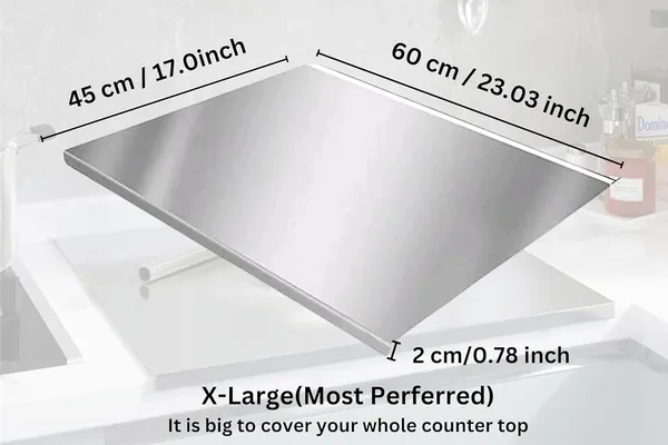 Silver_Homes_Stainless_Steel_Counter_Top_Board_for_Kitchen__Worktop_Platform_Round_Edge__for_Cutting_-_Chopping_Vegetables_Meat_Fish_Fruits_(Counter_TOP_XLarge_(45x60)_CM)
