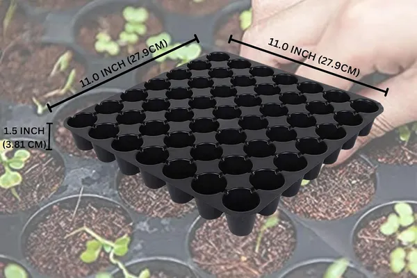(Pack_Of_25)_Black_Germination_Seedling_Tray_–Small_50_Holes_Seedling_Trays_For_Plants_Seed_Tray_And_Plant_Tray_Reusable_Trays_For_Garden_Plantation_Small_50_Holes_Cavities_Tray_For_Seeding