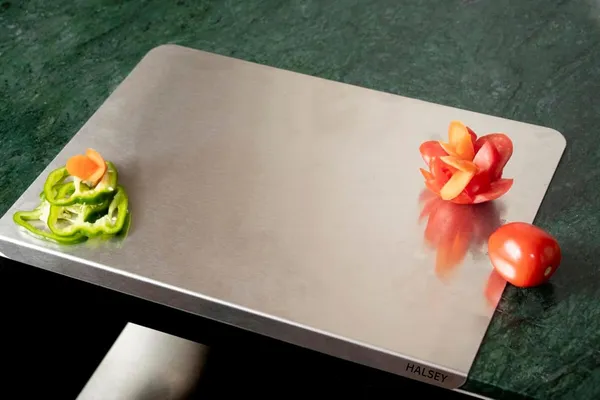 Silver_Stainless_Steel_Chopping_Board/Steel_Counter_Top_Board_for_Kitchen_with_Included_Rolling_Pin_(CT-Small)
