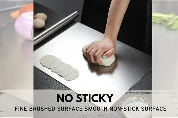 Silver_Stainless_Steel_Chopping_Board/Steel_Counter_Top_Board_for_Kitchen_with_Included_Rolling_Pin_(CT-Small)