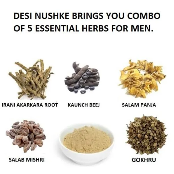 200_GM_Salab_Mishri,_Gokhru,_Akarkara_Root,_Salam_Panja_&_Kaunch_Beej_Powder_Combo_|_For_Men__|_1_Month_Combo_Pack_|_Herbal_Energy_Booster_|_100%_Ayurvedic_Blend_|_Natural_&_Organic