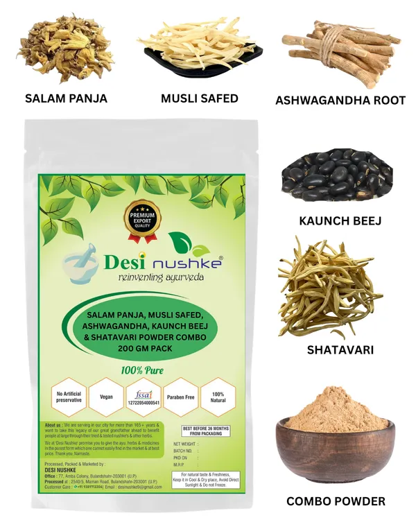 200_GM_Salam_Panja,_Musli_Safed,_Ashwagandha,_Kaunch_Beej_&_Shatavari_Combo_Powder_|_For_Men_|_Pack_of_1_|_Pack_Of_1_Month_|_Energy,_Immunity,_Performance_&_Power_Booster_|_100%_Ayurvedic_Blend_|_100%_Natural_&_Organic_|_100%_Pure