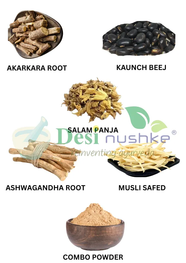 200Gm_Akarkara_Root,_Kaunch_Beej,_Salam_Panja,_Ashwagandha_&_Musli_Safed_Powder_Combo__|_Energy,Power_&_Performance_Booster_For_Men_(One_Month_Pack)