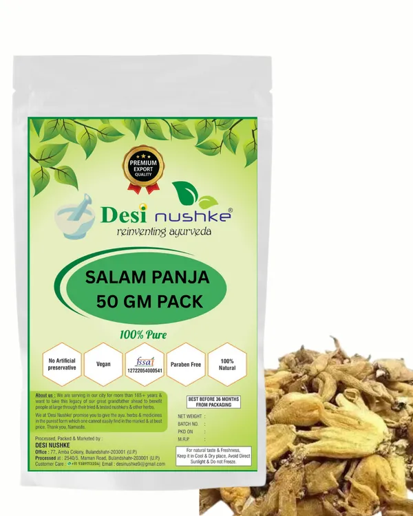 50G__Desi_Nuskhe_Salam_Panja_|_Hatta_Haddi_|_Panchaule_Dactylorhiza_Hatagirea_|_100%_Natural_|_Salab_Panja