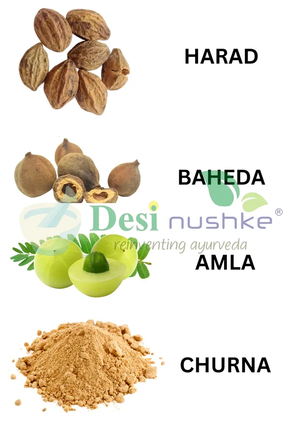 100%_Organic_Triphala_Churna_|_Harda,Baheda_&_Amla_Powder_In_Ratio_1:2:3_|_Helps_To_Support_Healthy_Digestion_And_Relives_Constipation_Pack_Of_300Gm