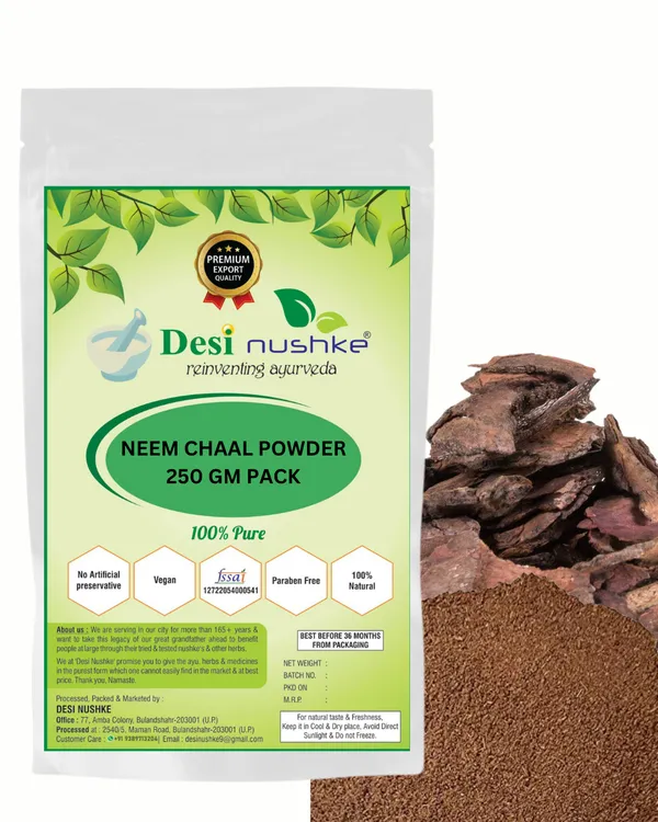 250_Gm_100%_Natural_Neem_Ki_Chaal_Ka_Powder_|_Useful_In_Tiredness,_Cough,_Fever,_Skin_Diseases,_Vitamin_Supplement_