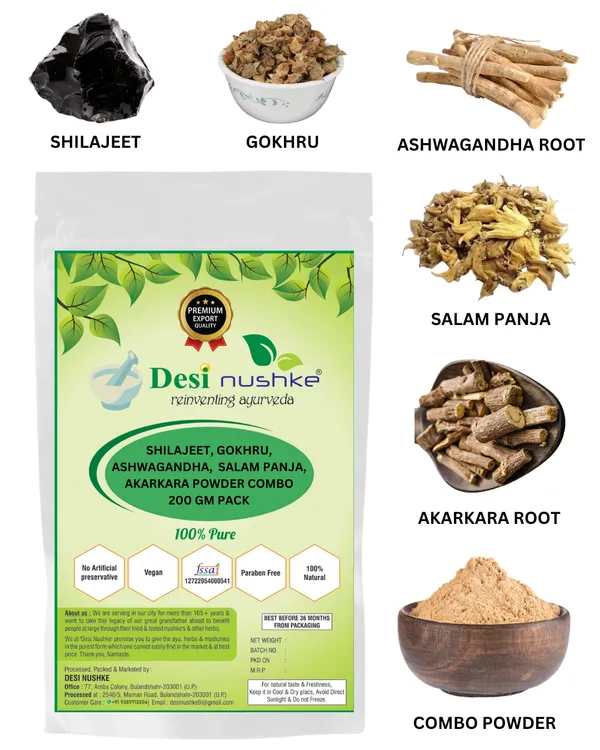 Desi_Nushke_Shilajit,_Gokhru,_Ashwagandha_Root,_Salam_Panja_&_Akarkara_Root_Powder_Combo_|_200_GM_|_7.05_Oz_|_Pure_Natural_Herbal_Blend_for_Men_|_Stamina,_Energy_&_Power_Booster