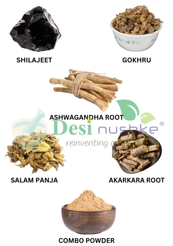 Desi_Nushke_Shilajit,_Gokhru,_Ashwagandha_Root,_Salam_Panja_&_Akarkara_Root_Powder_Combo_|_200_GM_|_7.05_Oz_|_Pure_Natural_Herbal_Blend_for_Men_|_Stamina,_Energy_&_Power_Booster