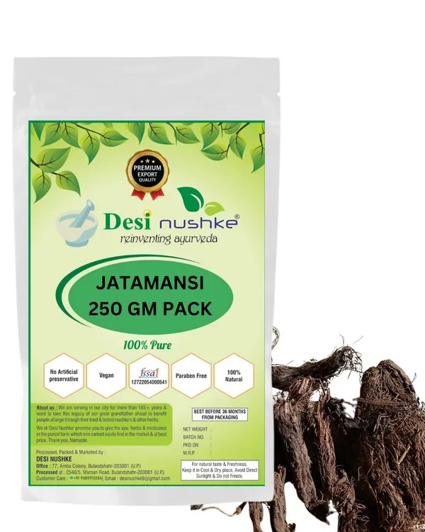 Jatamansi/Balchad_100%_Pure_|_250Gm_|_Jatamansi_Root_-_Balchad_-_Jatamasi_Jadd_-_Jatila_-_Nardostachys_Jatamansi
