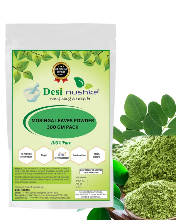 100%_Pure_And_Organic_Moringa_Leaves_Powder_300Gm
