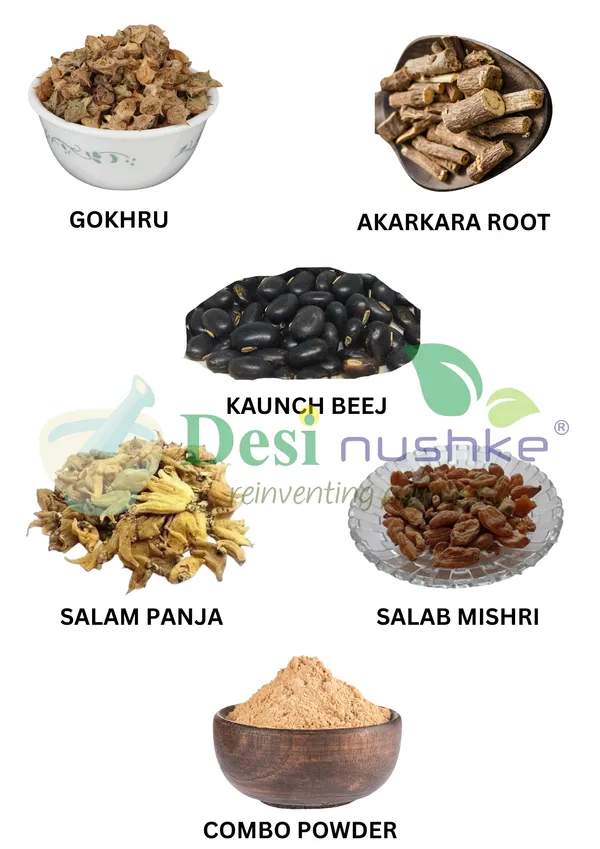 200_GM_Salab_Mishri,_Gokhru,_Akarkara_Root,_Salam_Panja_&_Kaunch_Beej_Powder_Combo_|_For_Men__|_1_Month_Combo_Pack_|_Herbal_Energy_Booster_|_100%_Ayurvedic_Blend_|_Natural_&_Organic