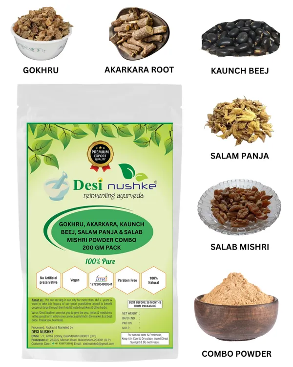 200_GM_Salab_Mishri,_Gokhru,_Akarkara_Root,_Salam_Panja_&_Kaunch_Beej_Powder_Combo_|_For_Men__|_1_Month_Combo_Pack_|_Herbal_Energy_Booster_|_100%_Ayurvedic_Blend_|_Natural_&_Organic