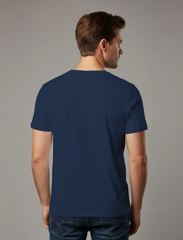 Cheers_Summer_is_Here_Navy_Blue_Half_sleeve_printed_T-shirt
