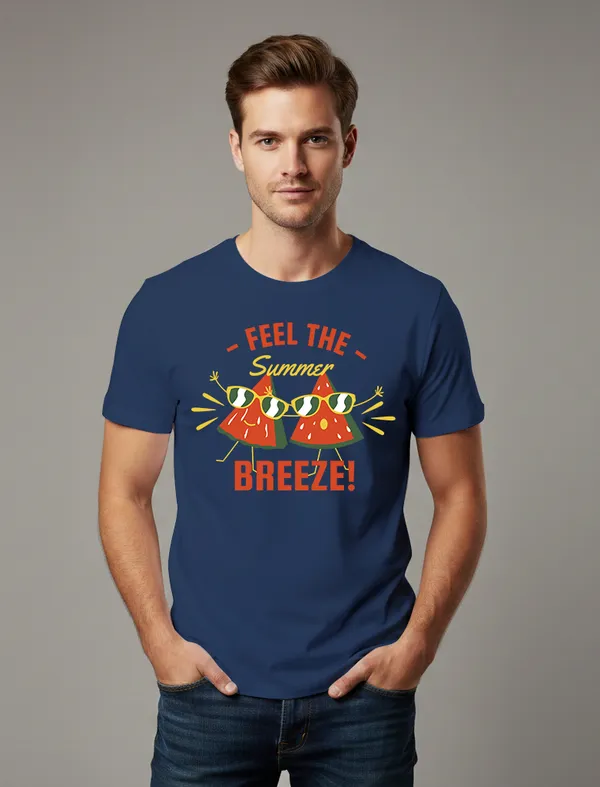 Feel_the_Summer_Breeze_Navy_Blue_Half_sleeve_printed_T-shirt