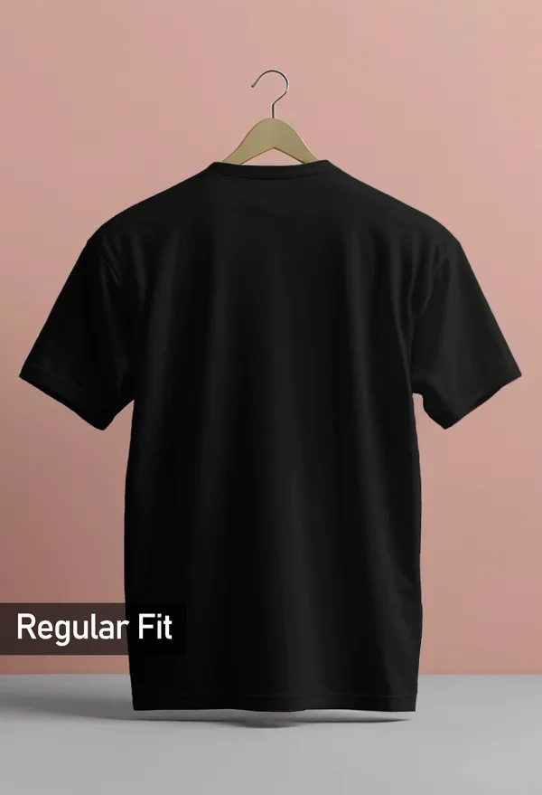 Adventure_Black_Half_sleeve_printed_T-shirt