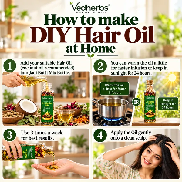 21_Herbal_Hair_Oil_Mix_For_250ml_|_Does_NOT_Include_Oil_|_Ayurvedic_Herbs_for_Long,_Thick_&_Lustrous_Hair_|_DIY_Oil_Infusion_for_Scalp_&_Hair_Care_