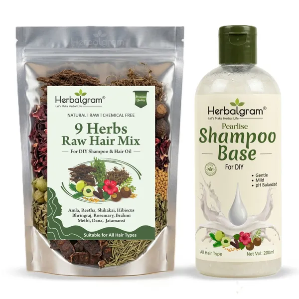 9_Herbs_Mix_250gm_with_Shampoo_base_200ml_dry_amla_reetha_shikakai_hibisucs_bhringraj_dana_methi_jatamansi_rosemary_brahmi_each_mix
