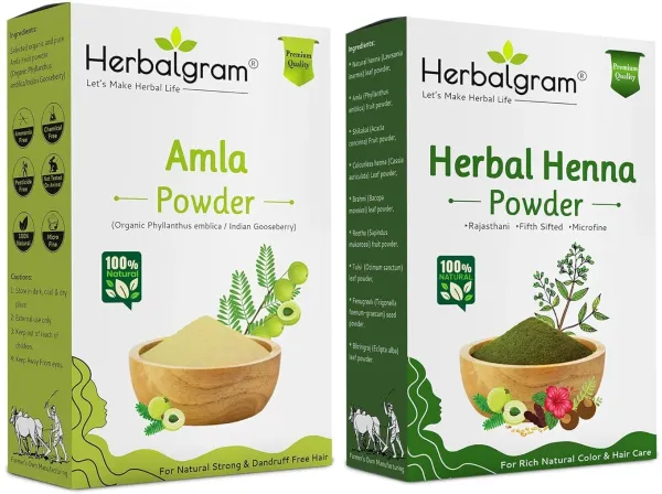 Pack_of_2_Amla_&_Herbal_Henna_Powder_For_Hair_200Gm_Natural_Hair_Care_(200_G)