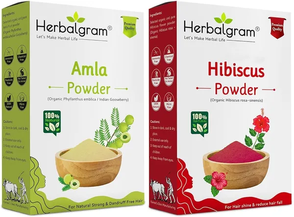 Pack_of_2_Amla_&_Hibiscus_Powder_For_Hair_Combo_200Gm_Natural_Botanical_Blend_For_Hair_Care_(200_G)