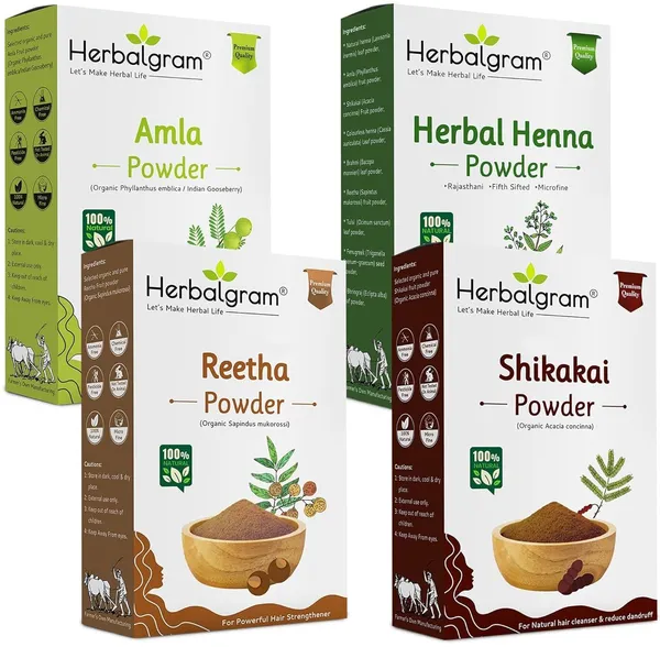 Pack_of_4_Amla_Reetha_Shikakai_Pure_Henna_Powder_For_Hair_Care_&_Shine_Pure_Combo_Pack_Of_4_(400_G)