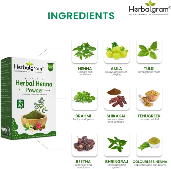 Pack_of_2_100%_Organic_Rajasthani_Combo_Herbal_Henna_Powder_For_Hair_(200_G)