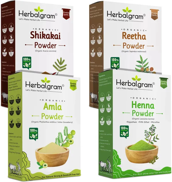 Pack_of_4_100%_Organic_Pure_Henna_Amla_Reetha_Shikakai_Powder_For_Hair_Care_Combo_(400_G)
