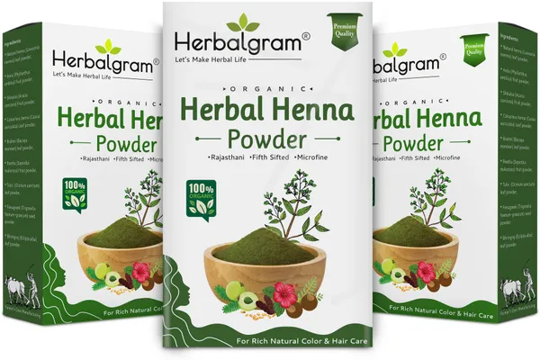 100%_Organic_Rajasthani_Combo_Herbal_Henna_Powder_For_Hair_(300_G)