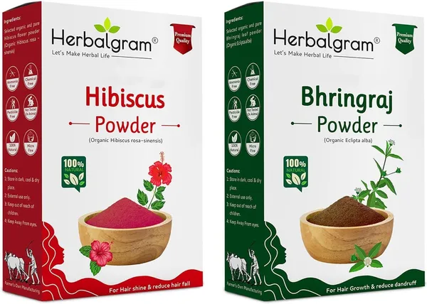 Pack_of_2_Hibiscus_&_Bhringraj_Powder_Herbal_Hair_Combo_Nourishing_Conditioner_For_Hair_(200_G)