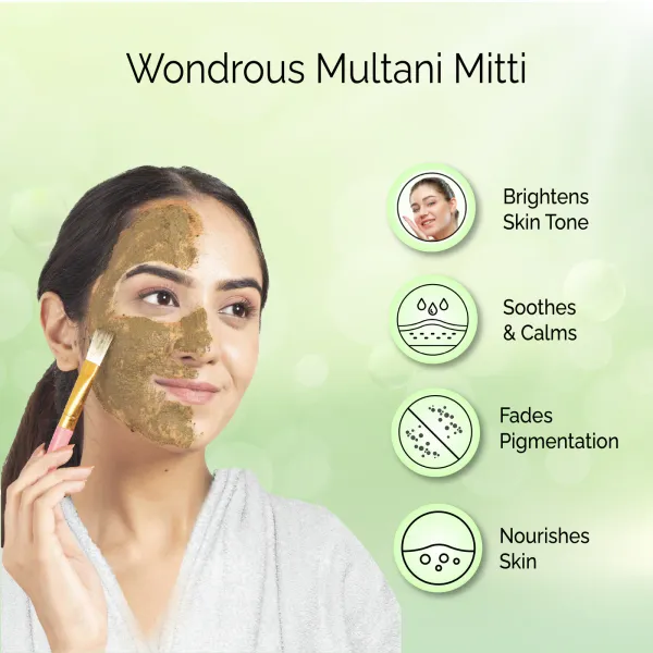 Pack_of_3_300gm_Beetroot_Multani_Mitti_Powder_Rose_water_120_ml_with_free_face_brush_for_face_pack_and_skin_brightening
