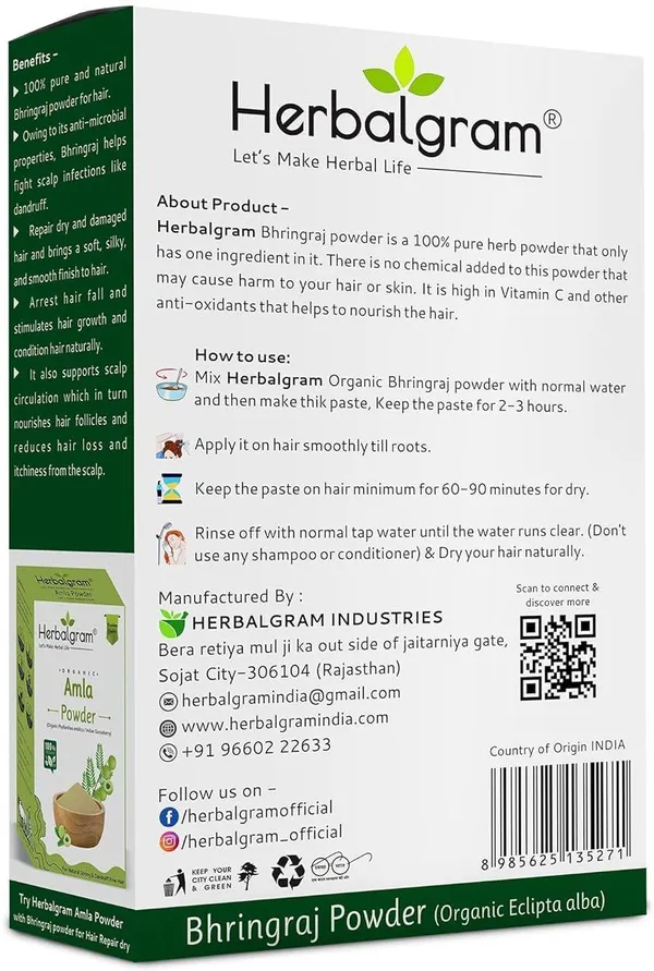 Pack_of_2_Reetha_&_Bhringraj_Powder_Combo_200Gm_Natural_Ayurvedic_Hair_Care_(200_G)