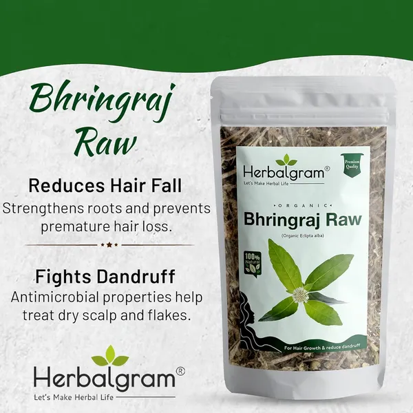 Pack_of_2__Organic_Bhringraj,_Hibiscus,_Dried_Flowers_And_Leaves_(Row_Form)(200_G)