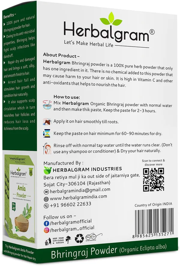 Pack_of_4_Pure_&_Natural_Bhringraj_Powder_Finely_Ground_From_Dry_Leaves_For_Diy_Hair_Masks_(400_G)_(Pack_Of_4)
