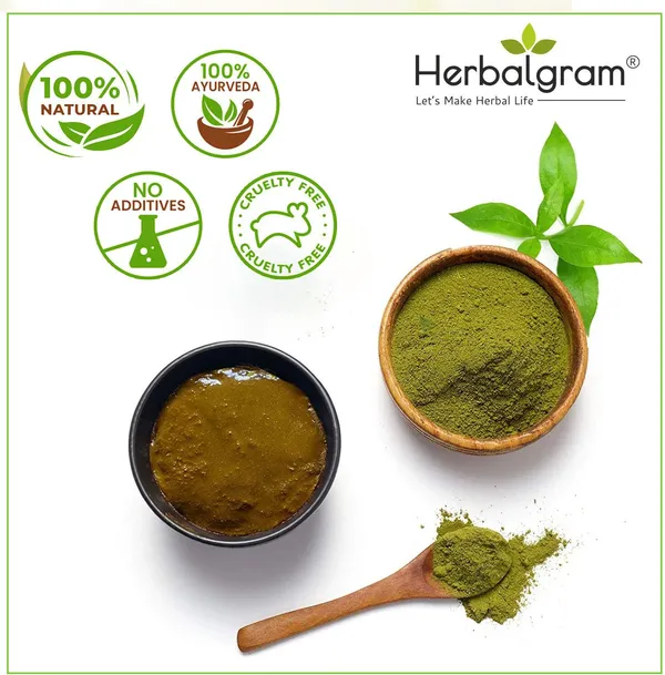 100%_Pure_&_Organic_Henna_Leaf_Powder_Fifth_Filtered_For_Hair_Color_&_Body_Art_(400_G)