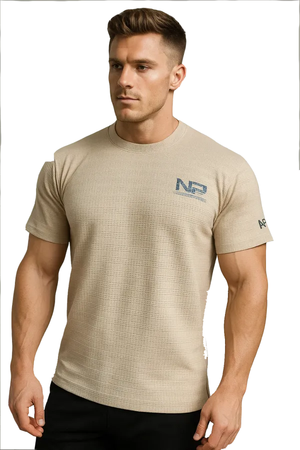 NutroPact_Premium_T-Shirt_|_Round_Neck|_Biege