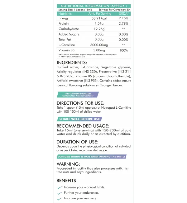 NutroPact_Liquid_Carnitine_|_Vitamin_B5_|_Orange_|_Boost_Cellular_Energy_|_Balance_Hormone_Naturally