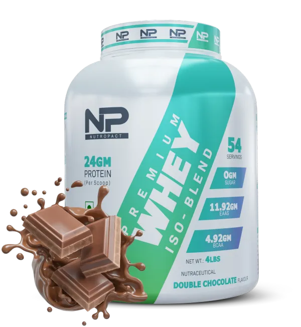 NutroPact_Premium_Whey_Protein_Iso-Blend_|_Double_Chocolate_Flavor_|_Added_Digestive_Enzyme_|_24Gm_Protein_|_4Lbs_|_Hormone_Free_|_Easy_Mix_(3-4_Shakes_without_Shaker_Ball)