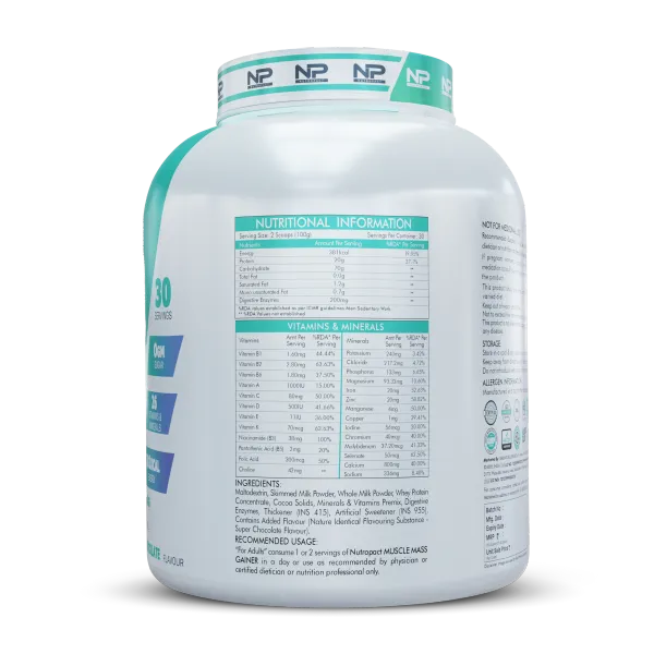 NutroPact_Muscle_Mass_Gainer_With_Multivitamins_and_Minerals_|_Super_Chocolate_Flavor_|_20Gm_Protein_|_Added_Digestive_Enzymes_|_Perfect_Protein_Carb_Ratio