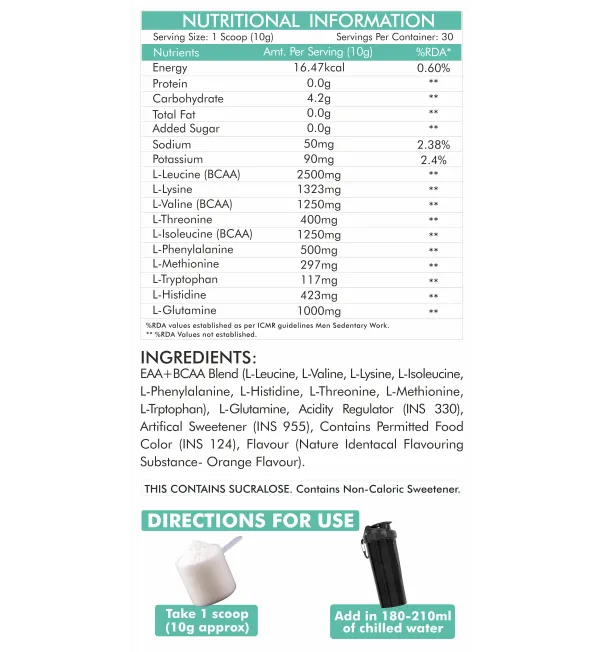 NutroPact_EAA_+_Bcaa_With_Glutamine_|_Orange_Flavor_|_Rapid_Immerge_|_Zero_Sugar_|_Boost_Recovery_|_Instant_Energy